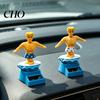Car Dashboard Solar Toy Surfer Boy Nodding Toy, Cartoon Bobblehead for Anti-slip Decoration Dashboard, Auto Swing Shaking Figure Office Desk Accessory