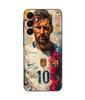 Чехол - Maniacase - Samsung Galaxy A16 - Силикон - Черный - Месси Барселона Аргентина