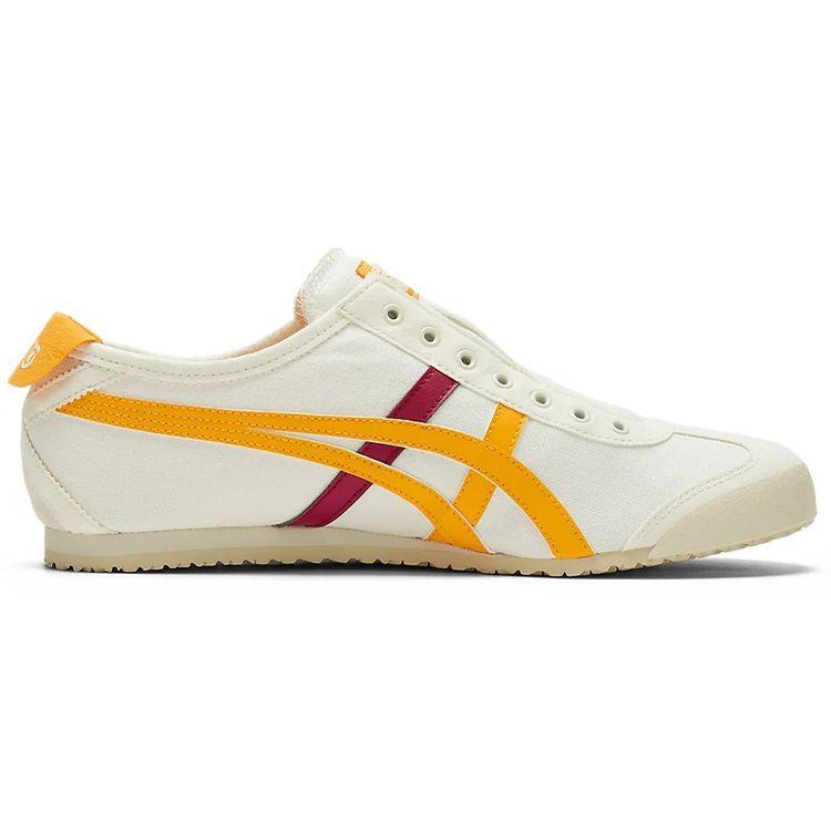 ONITSUKA TIGER Mexico 66 Удобные кроссовки с низким верхом Унисекс кроссовки Белый Желтый 1183A360-114