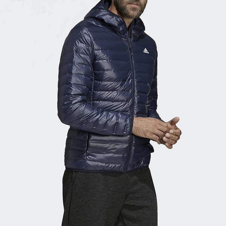 adidas Куртки Мужские Синие С Капюшоном Умеренные Другие DX0785
