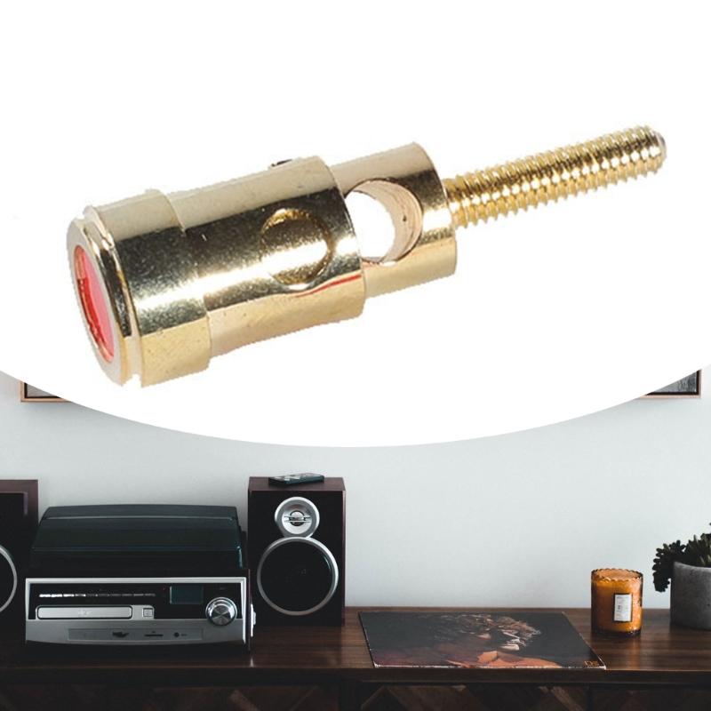 1 Pair Binding Post Connectors Grounding Column for Speakers Wire Connection Loudspeaker Cable Connectors Plugs