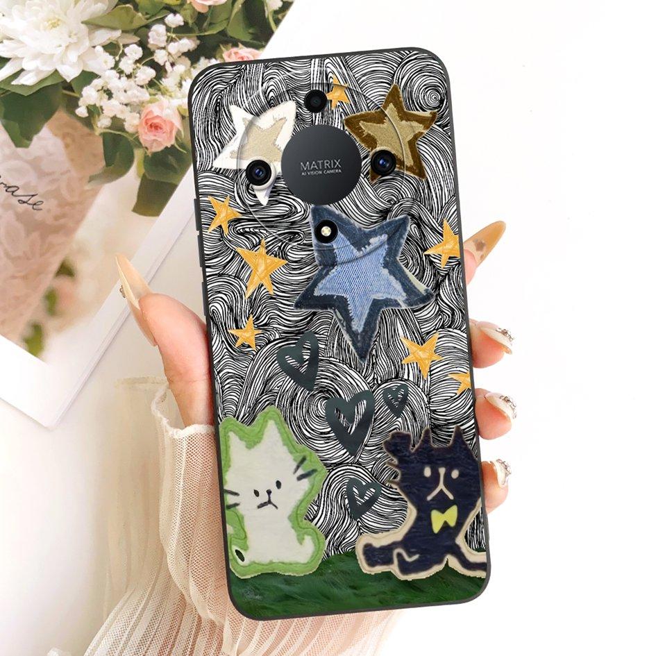 Ударопрочный Чехол Для Honor X9a Чехол Magic 5 Lite Funda RMO-NX1 RMO-NX3 Роскошные Чехлы Из Мягкого Силикона С Цветами Ромашки Для HonorX9a Capa