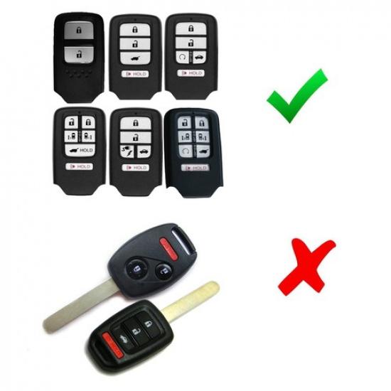 Хромированный черный чехол из ТПУ для ключей Honda Accord Civic Pilot CRV HRV Odyssey и др.