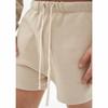 KULIXI Men's Training Shorts, Gym Shorts, Sportswear, Fitness Pants with Pockets, Casual Shorts, Khaki, Size 2XL, DK-5211
