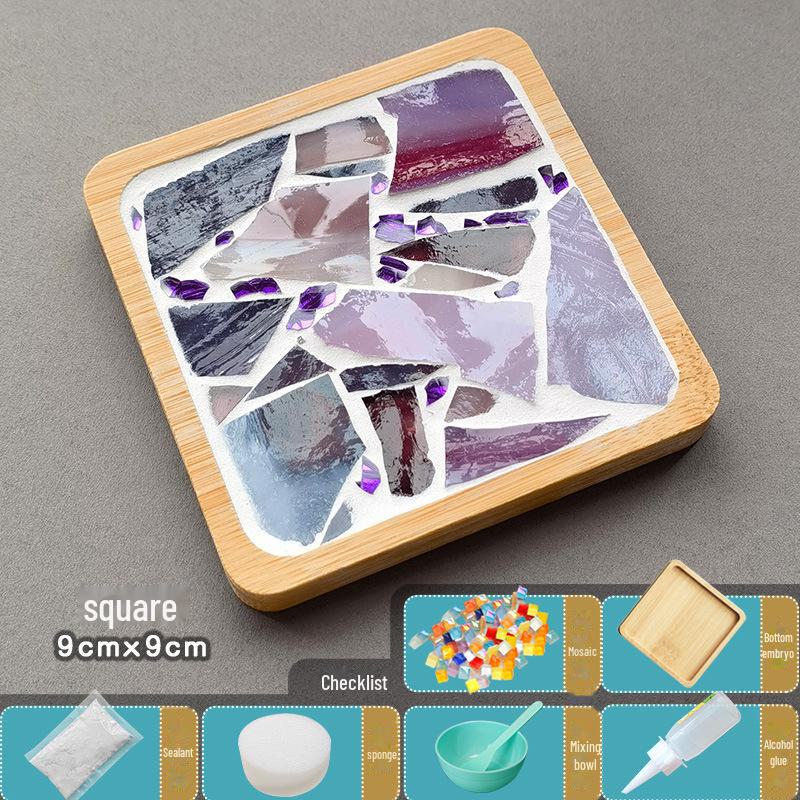 DIY Handmade Mosaic Coaster Kit for Students - Perfect for Kindergarten Activities and Halloween Crafting