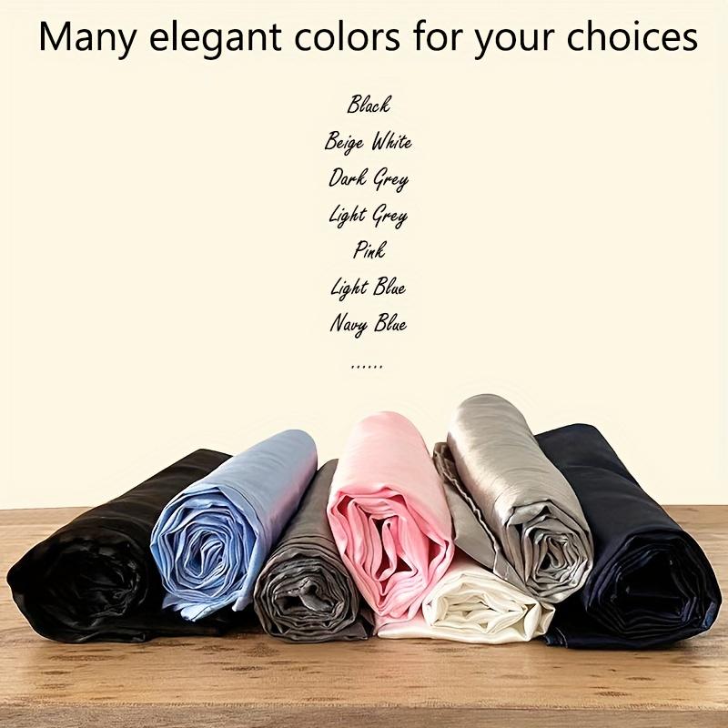 2 шт. атласная наволочка, мягкая и гладкая текстура, атласные однотонные наволочки-конверты, уменьшают ломкость волос, предотвращают появление морщин