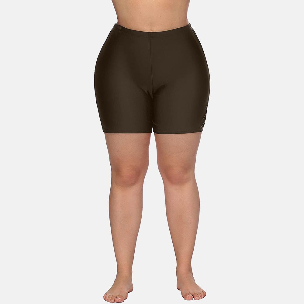 Charmleaks Женские плавки больших размеров с однотонным дном и высокой талией