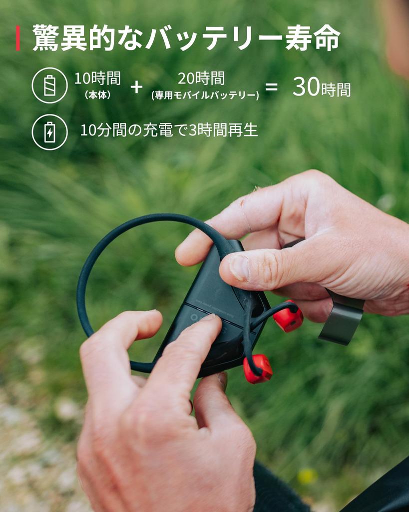SUUNTO Bone Conduction Earphones Open Ear Earphones with Microphone Bluetooth for Running IP67 Waterproof 10 Hours Continuous Playtime Fast Charging