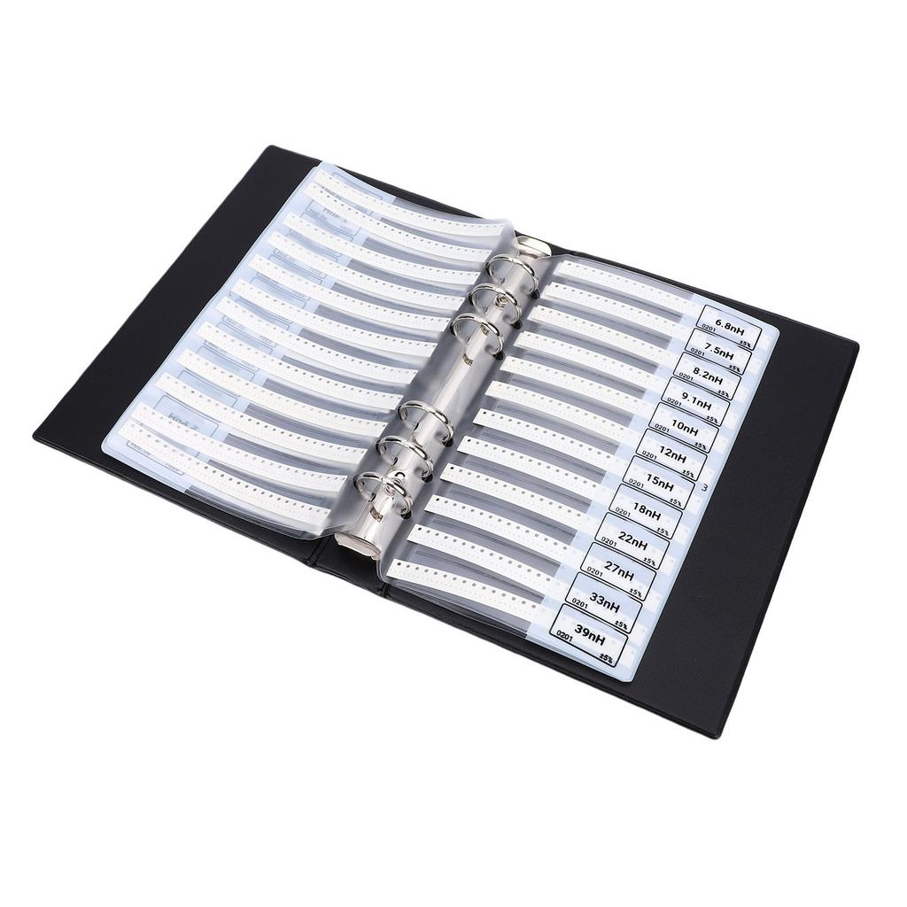 Книга образцов многослойных SMD-индуктивностей 50 штук 42 номинала Набор электронных компонентов Обслуживание Обучение Инженеры Студенты