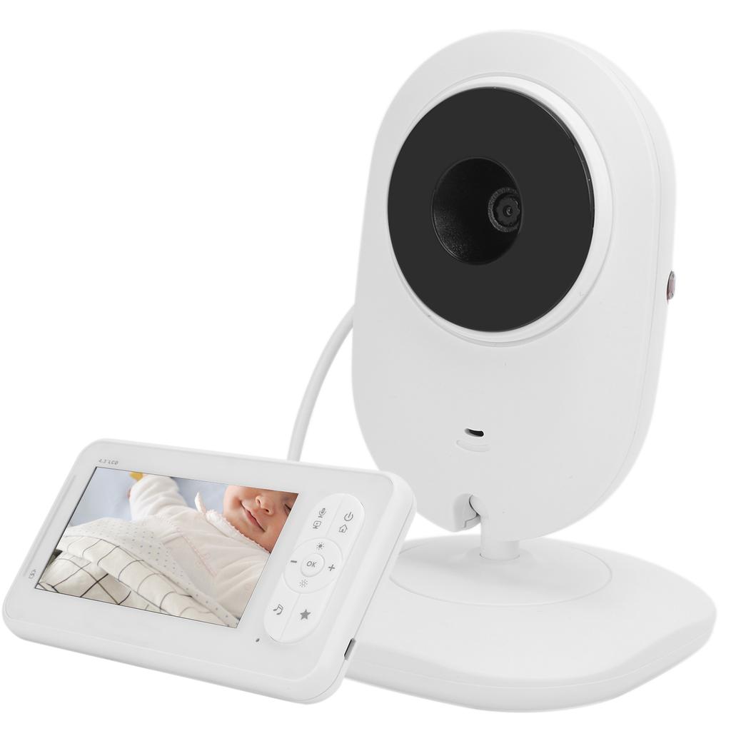 Wireless Digital Baby Monitor Temperature Display Music Function Video Baby Monitor 100?240VAU Plug