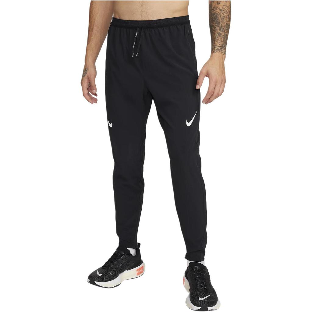 Nike Aeroswift Логотип Шнурок Беговые штаны Мужские низ Черный FN3361-010