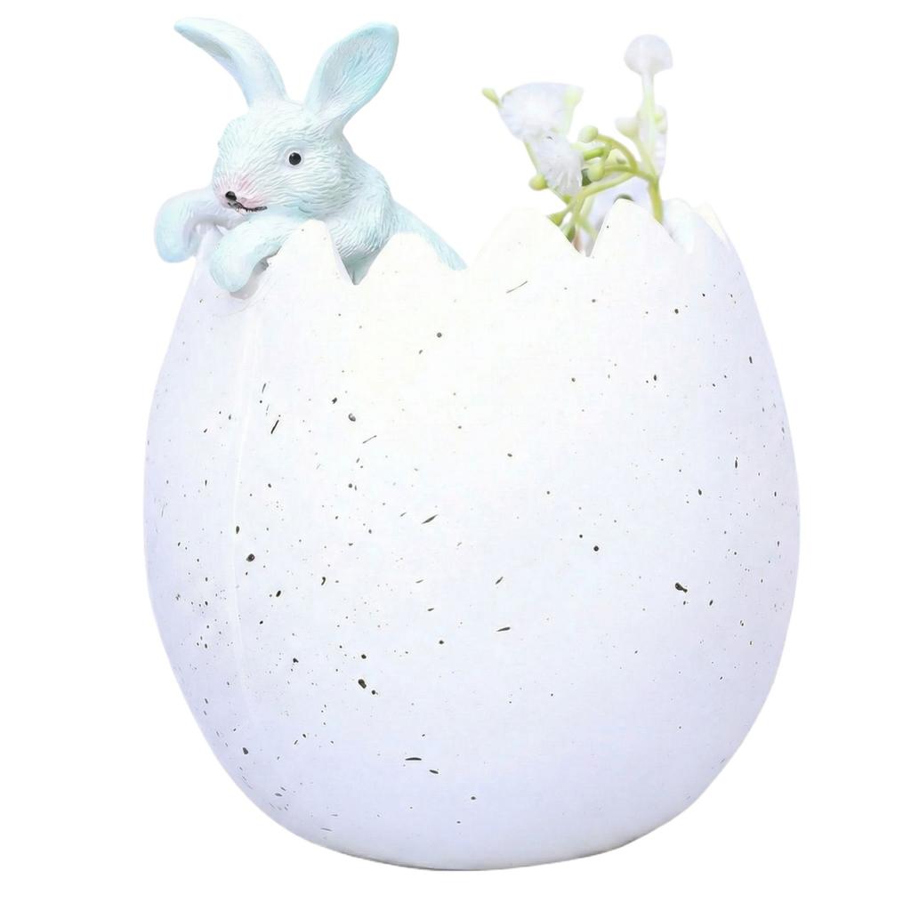 New Cross-border Easter Cute Home Flower Pot Bunny Creative Resin Ornament
