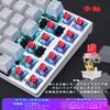 Gaming 81 Keys with Red Mechanical Gaming Keyboard with RGB LED USB Fast Waterproof Gaming Keyboard e-Element Keyboard, Anti-Ghosting Switches,