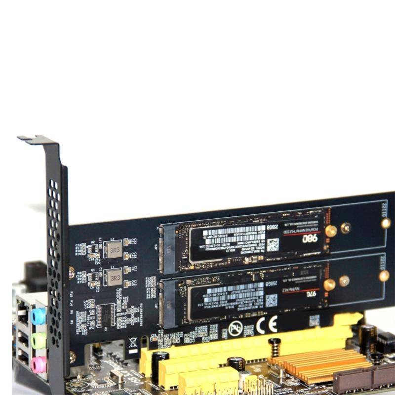 Advanced PCIE4.0 X16 Adapter Offering 64Gbps Speed for Storage Expansion NVMe Drive Support Easy Installation