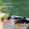 Multifunctional Outdoor Survival Whistle: Compass, Thermometer & Lanyard