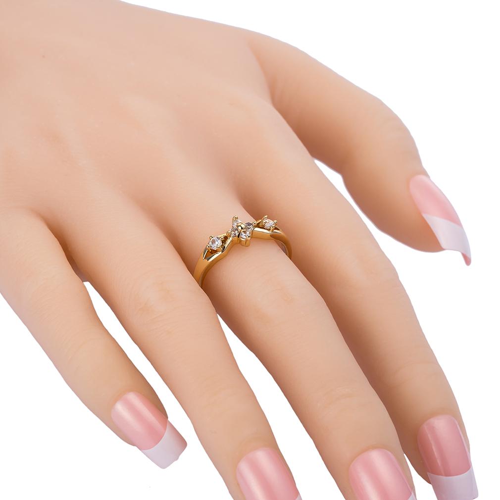 4 размера нежные блестящие белые украшения из циркона медное обручальное кольцо ювелирный подарок