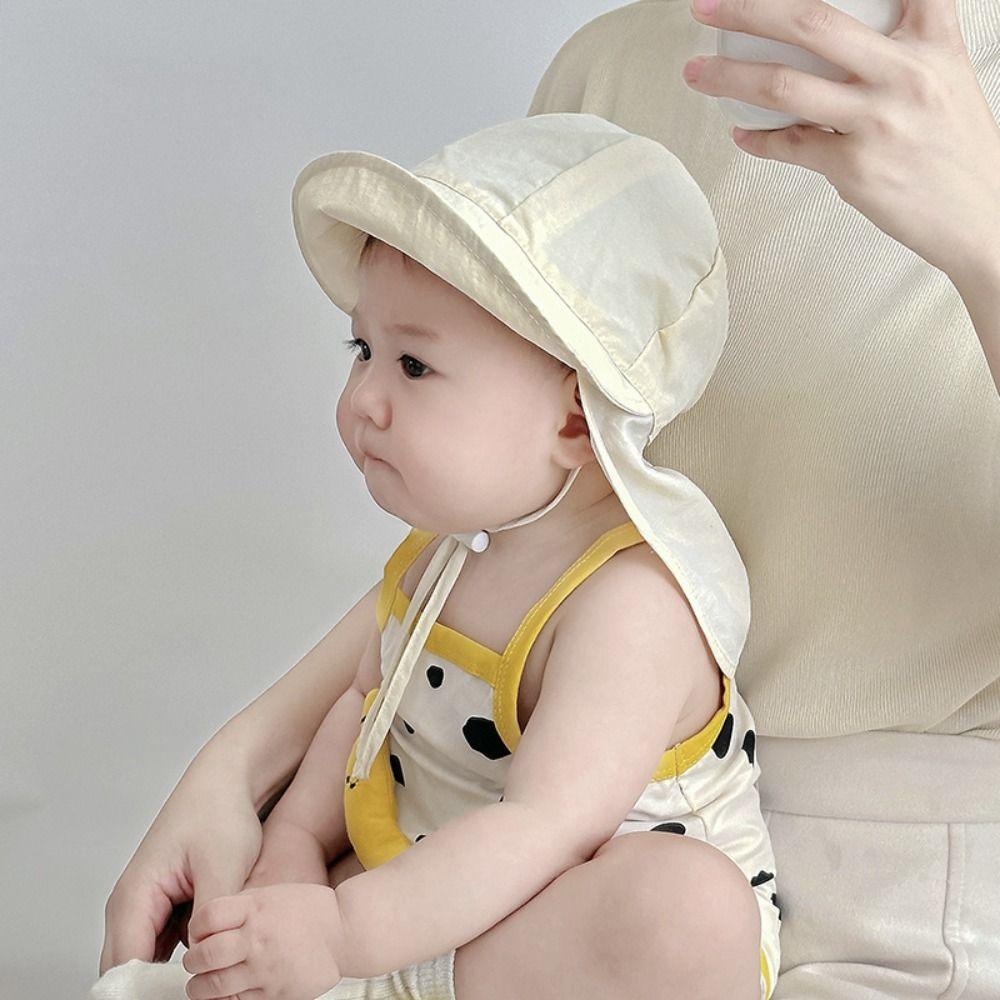 Neck Ear Cover Children Sun Hat UV Protection Sunscreen Bucket Hat Breathable Kids Beach Cap Boy