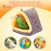 Winter Bird Nest House Warm Plush Parrot Bed for Cage Fluffy Hanging Hammock Hut Hideaway for Small Birds Budgies Lovebirds Parakeet
