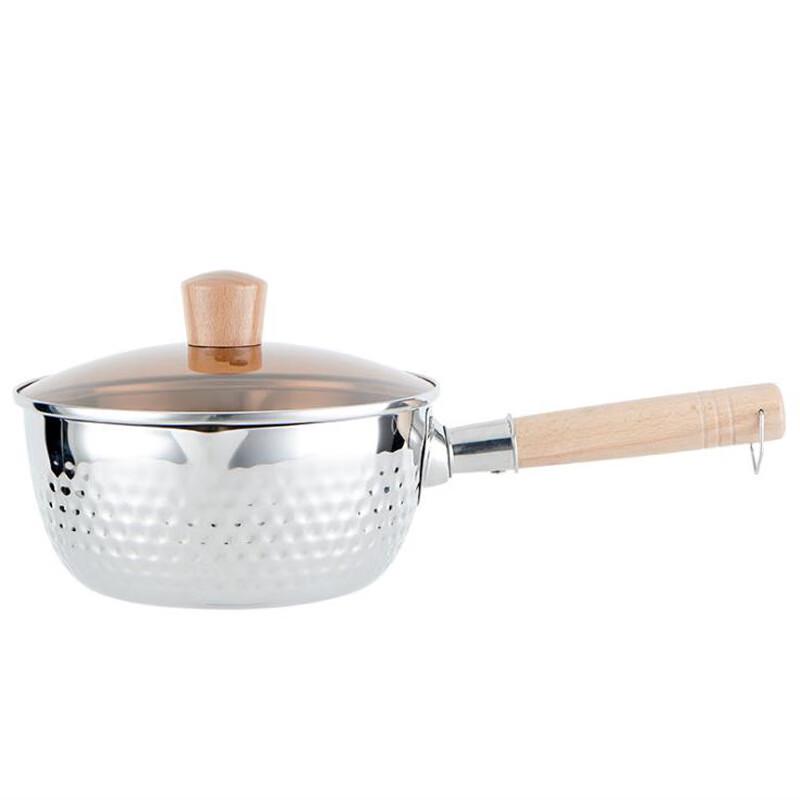 Lechu Heli 20 см Кастрюля Юкихира из нержавеющей стали 304 с крышкой