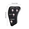 2Pcs 4 Wheel Baseball Indicator Umpire Baseball Counter Clicker for Softball Recording Balls Baseball Umpire Clicker Set