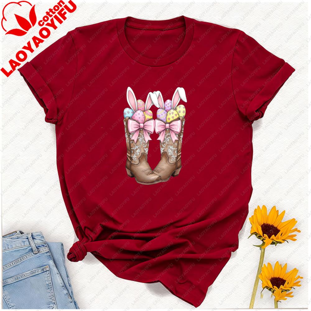 Howdy Western Easter Tshirt Howdy Easter Shirt Unisex Clothing Kawaii Clothes Graphic T Shirts Aesthetic Vintage Cotton Shirts