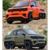 Масштаб 1/18 WULING MINI EV 6X6, литая под давлением модель автомобиля, игрушечный автомобиль с откатным механизмом, звуком и светом для детей, коллекция подарков для мальчиков и девочек