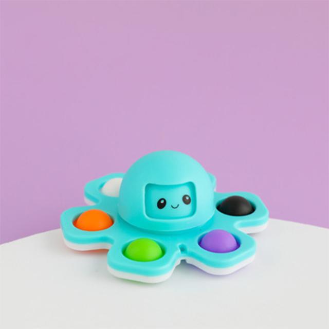Непоседа игрушки аутизм снятие стресса силиконовые интерактивные флип осьминог изменить лицо Spinner Push Pop Bubble Fidget игрушка для спиннеров