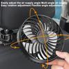 Cooling Car Fan For Summer Headrest Rear Seat Fans With 3 Speeds USB Chaging Strong Wind Car Fans For Auto RV Vehicle
