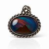Natural Opal Pendant Multicolor 42ct 925 Sterling Silver Oval October Birthstone for Gem Collections