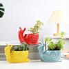 Ornaments Succulent Flowerpot Snail Shape Flower Vase Cute Ceramic Flower Pot  Home Office Decor