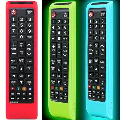 Универсальный силиконовый чехол для пульта дистанционного управления Samsung BN59 со шнурком, светящийся цвет