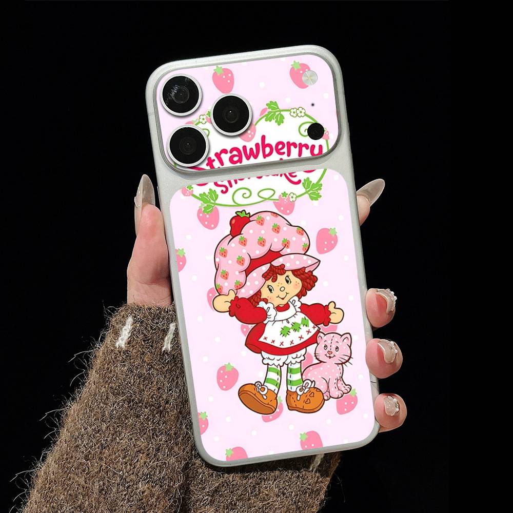 Мультяшная Девочка S-Клубника S-Клубничный Торт Для IPhone 17 Pro 17 Pro Max Задняя Наклейка-Обёртка Защитная Наклейка