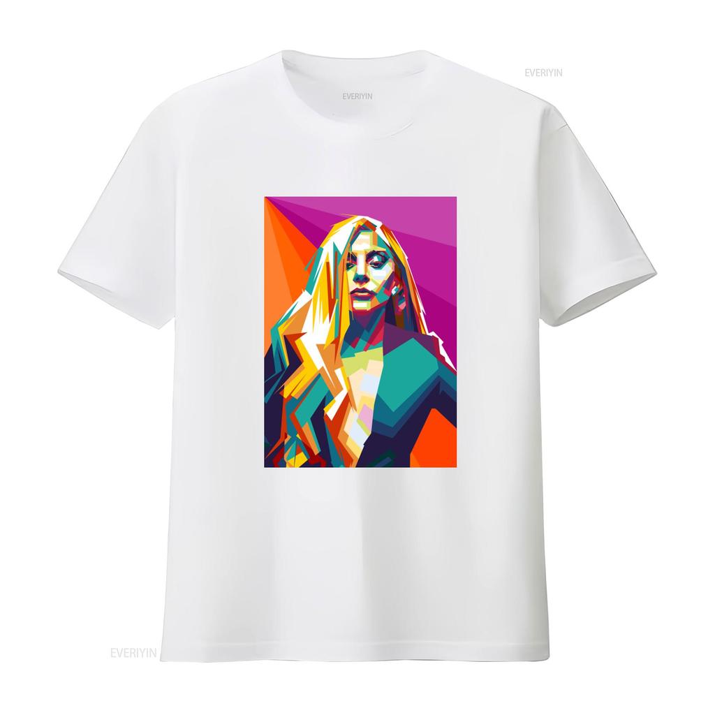 Винтажная футболка Lady Gaga для молодежи с длинным рукавом и размером для малышей, винтажная, стиранная, удобная, уличный стиль, повседневная