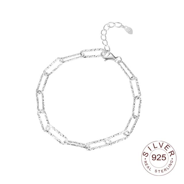 Минималистичные браслеты из стерлингового серебра 925 пробы с сердечками LOVE для женщин, новые модные винтажные ювелирные изделия ручной работы на день рождения, подарки