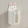 Cartoon Tissue Box Wall Mounted Napkin Paper Rack Towel Napkin Container Bathroom Adhesive Paper Dispenser Organizer