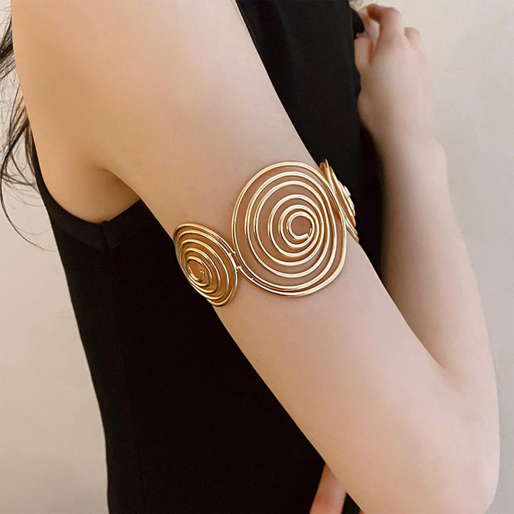 Женский браслет с узором «Спираль» Открывающийся браслет Аксессуары для рук