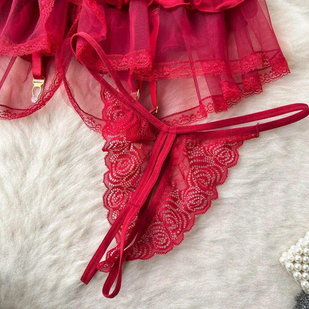 Кружевное сексуальное нижнее белье, женские прозрачные бюстгальтеры без бретелек, короткие костюмы, модные короткие летние бюстгальтеры в стиле ретро