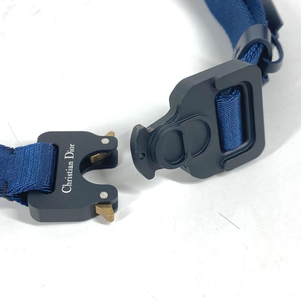 Dior Логотип Gacha Belt  ремень Холст Темно-синий