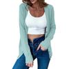Women's Autumn Button Solid Color Long Sleeve Cardigan Women's Knit Sweater
