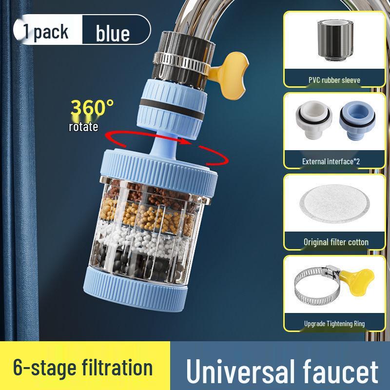 Универсальная съемная насадка-фильтр для водопроводной воды с защитой от брызг, кухонный распылитель