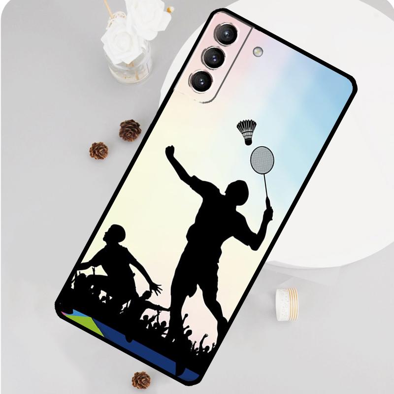 Чехол для телефона с изображением бадминтона для Samsung Galaxy S25 S26 Ultra S20 S21 S22 S23 S24 Plus S10 S25 FE Funda Cover