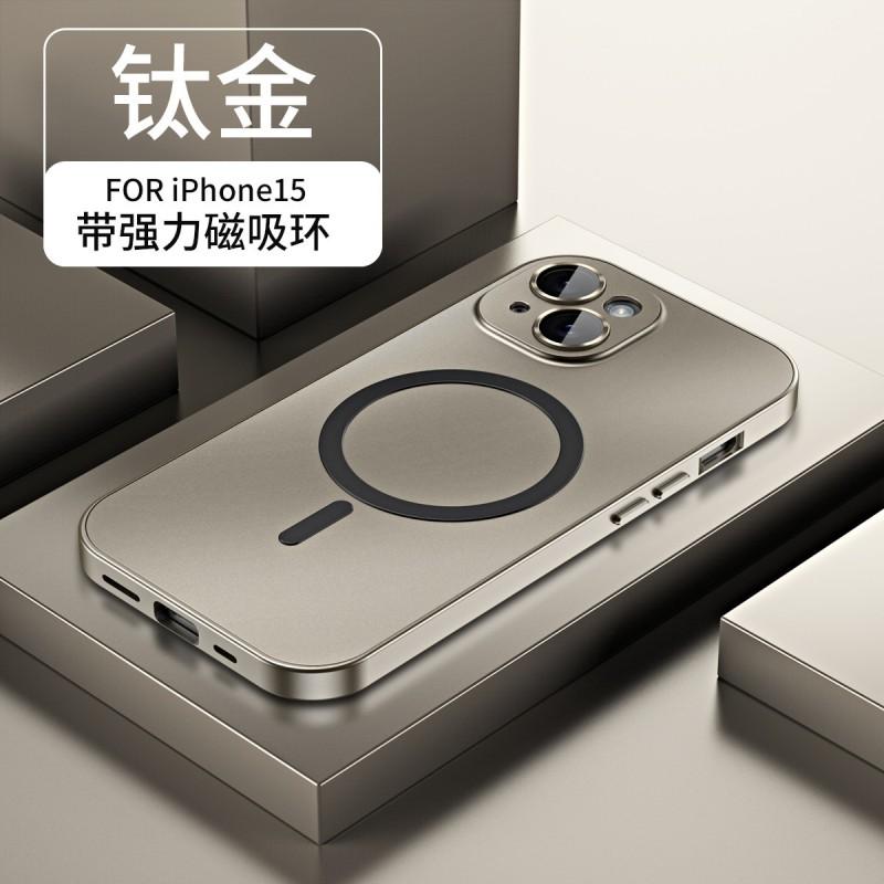 Металлический Бампер Магнитный Чехол для Телефона IPhone 15 16 17 18 Pro Max Ударопрочный Защитный Чехол С Защелкой