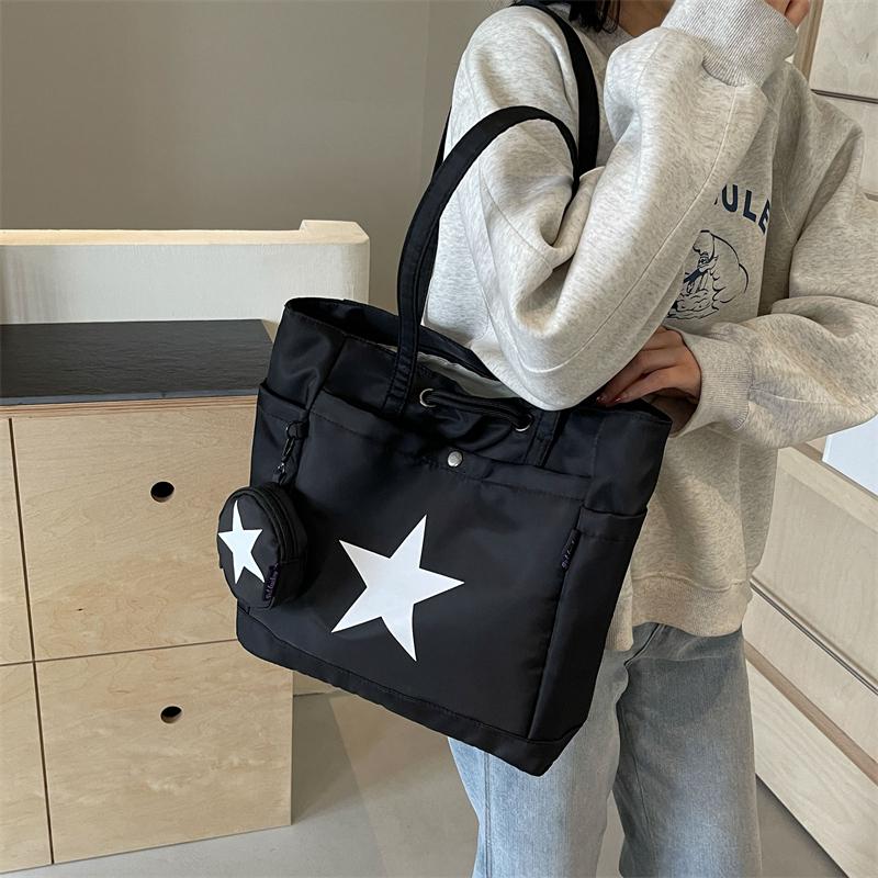 Звездная большая сумка, женская сумка, студенческая сумка на плечо, большая вместительная сумка для сообщений