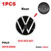 rsq1 VW Car Styling Front Logo Grille Badge Trunk Badge Car Replacement Accessories For Volkswagen Polo 2019 2020 2021 2022 2023 2024