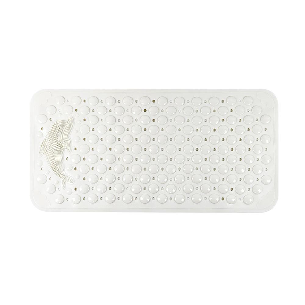 Silicone World Bathroom Anti-skid Mats PVC Shower Anti Fall Foot Mat Dolphin Massage Suction Cup With Drain Hole Floor Mat