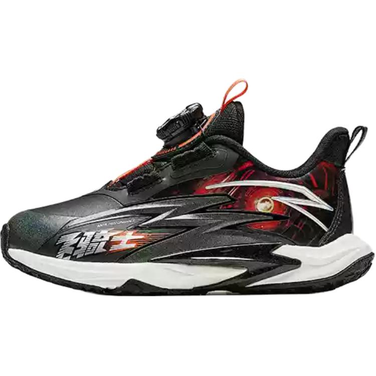 Anta Kids Fly Knight 8.0 Comfortable Fashion Fitness Test Non-Slip Wear-Resistant Low-Top Running Shoes Kids Running Shoes Black 312449963N-2