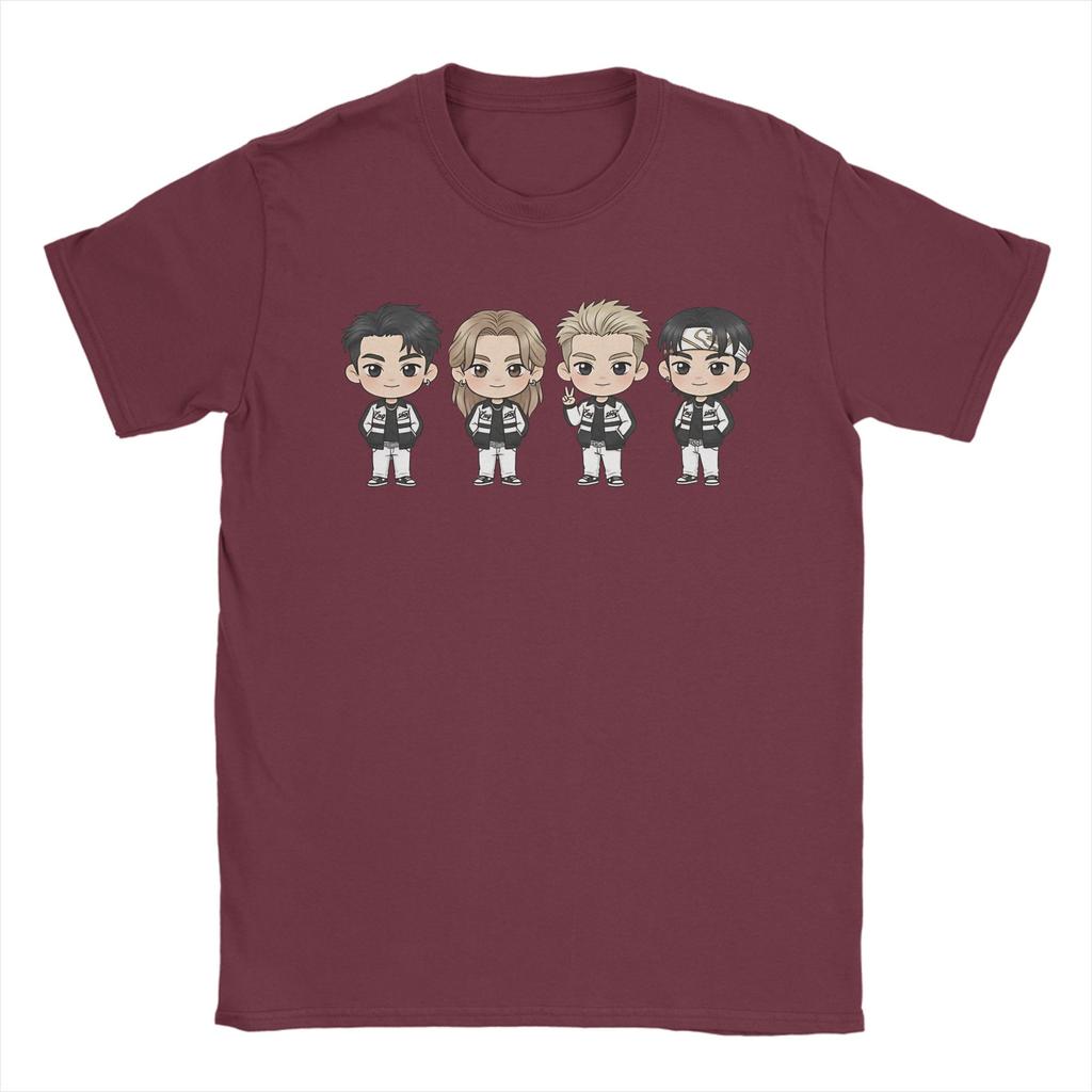 LNGSHOT chibi Ohyul Ryul Woojin Louis TShirt Unisex Funny Cotton Tees Crew Neck Short Sleeve T Shirts Plus Size Clothing