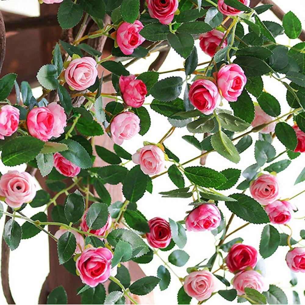 54/60 Головок Искусственные Розы Цветы Лоза Реалистичное Прикосновение Украшение Букет Искусственный Цветок Декор Балкона