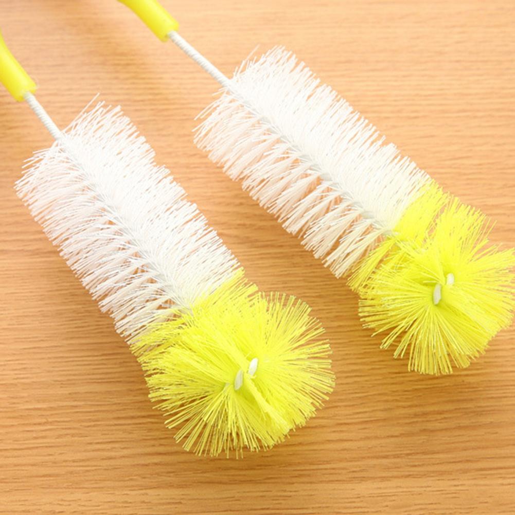 Stainless Steel Bottle Brush Flexible Bendable Tube Cup Nylon Cleaning Hair Brushes