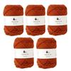 Harawool Knitworm Yarn 5 Balls Set Merino M Medium Thickness 40g Wool Made In Japan Orange (approx. 80m) 5.